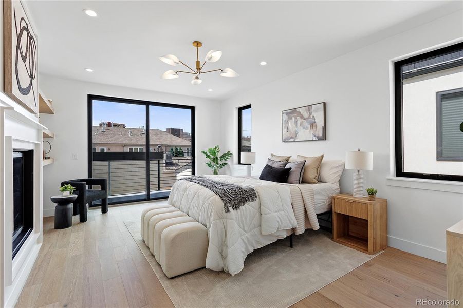 Furnished interior view inside a new home in , Denver (Image 39).