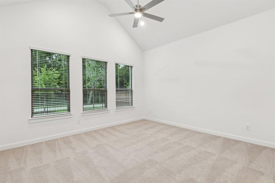 Primary Suite in the Picasso II home plan by Trophy Signature Homes – REPRESENTATIVE PHOTO