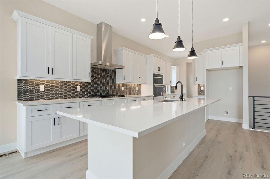 Furnished interior view inside a new home in Kitchel Lake at Serratoga Falls, Timnath (Image 6).