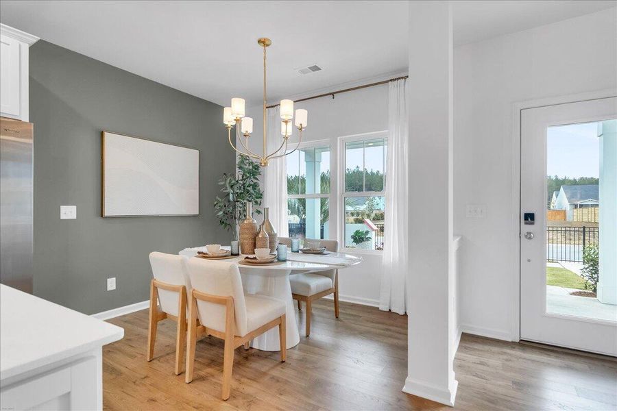 Furnished interior view inside a new home in , Ravenel (Image 25).