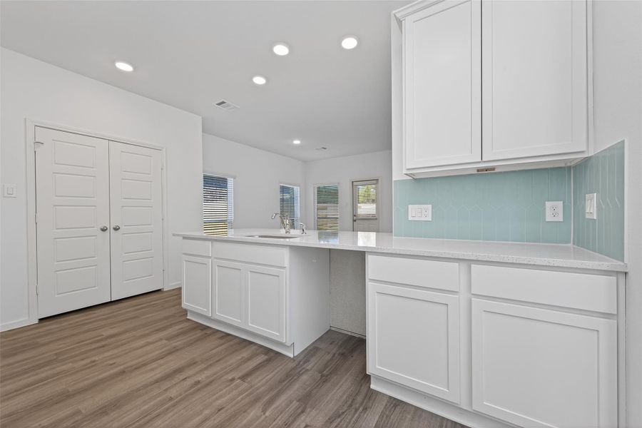 Furnished interior view inside a new home in Enclave at Willis, Willis (Image 8).
