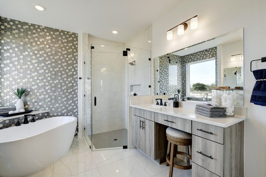 Furnished interior view inside a new home in Anthem, Kyle (Image 17).