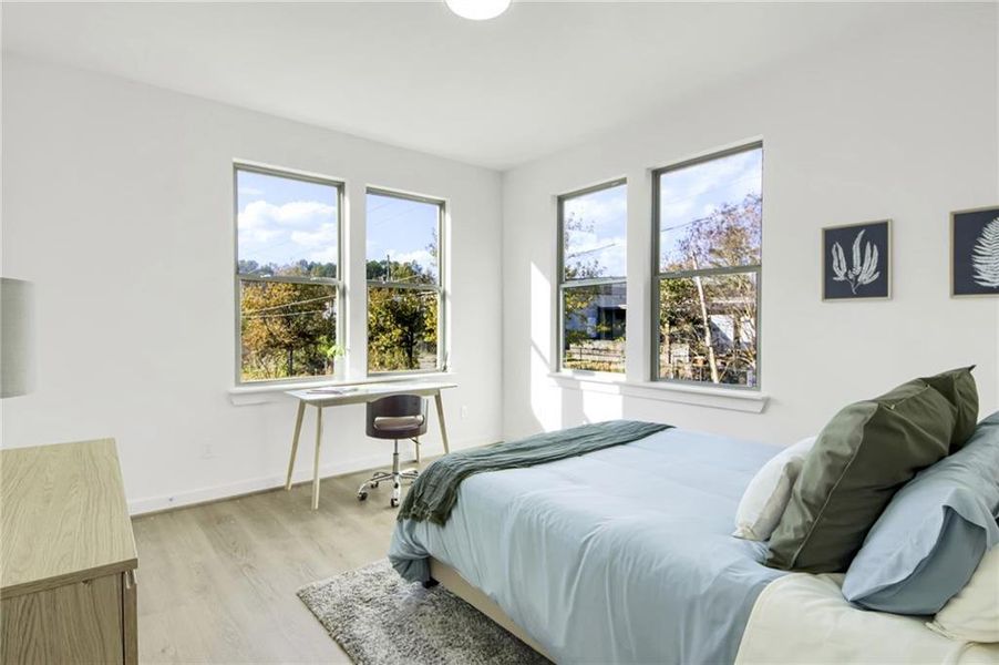 Furnished interior view inside a new home in , Atlanta (Image 10).