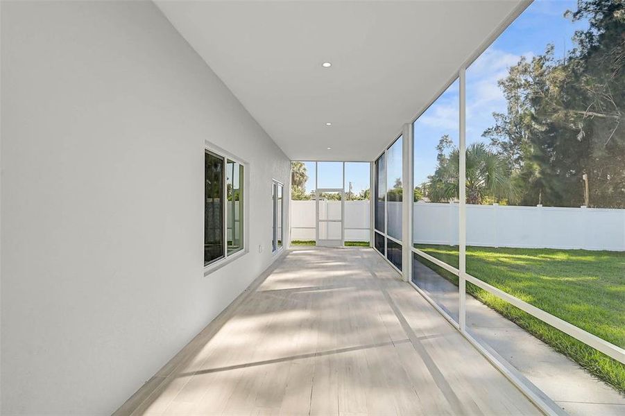 Exterior details and patio area of a home in , North Port (Image 22).