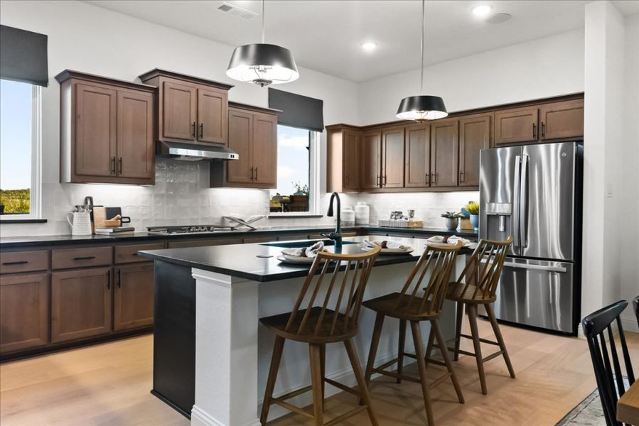 Representative furnished interior of a home built from the Westbury by Pacesetter Homes in Creekview Meadows, Pilot Point (Image 13).