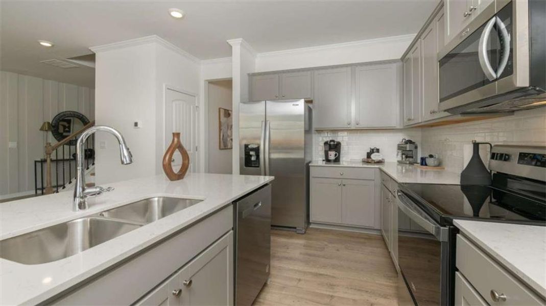 Furnished interior view inside a new home in Rosewood Farms, Acworth (Image 12).