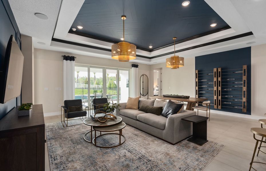 Representative furnished interior of a home built from the Mahogany by Pulte Homes in Avera, Orlando (Image 5).