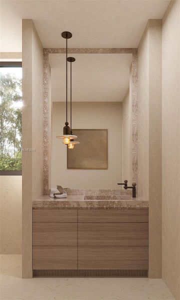 Close-up of interior finishes inside a home in , Miami (Image 6).