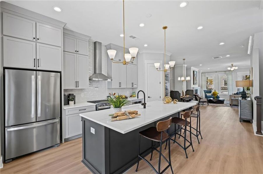 Furnished interior view inside a new home in , Kennesaw (Image 6).