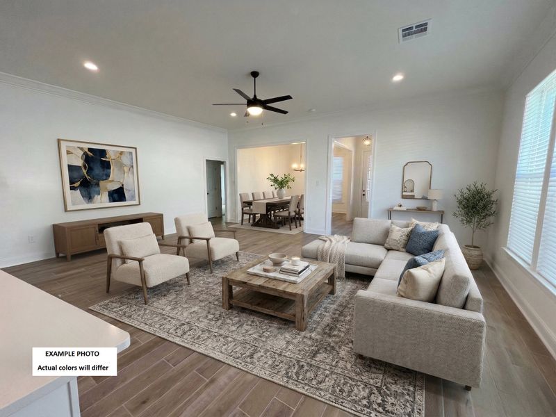 Furnished interior view inside a new home in Natureview, Freeport (Image 4). Furnished interior view inside a new home in Natureview, Freeport (Image 4).