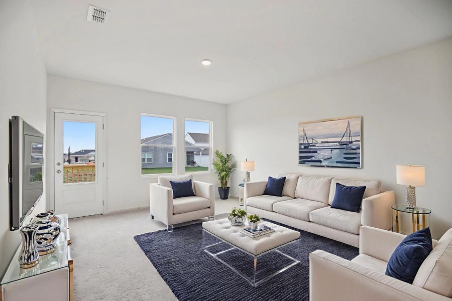 Representative furnished interior of a home built from the Larissa by Starlight Homes in Crescent Pointe, Carrollton (Image 5).