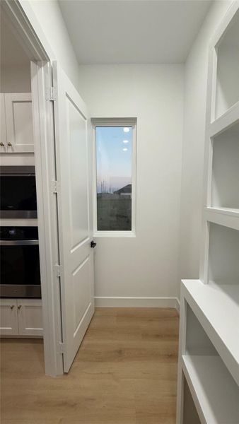 Pantry area with natural lighting