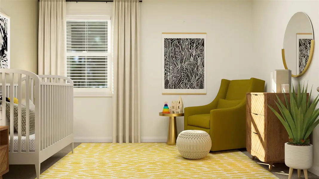 Furnished interior view inside a new home in Lively Ranch: Highlands Collection, Georgetown (Image 3).