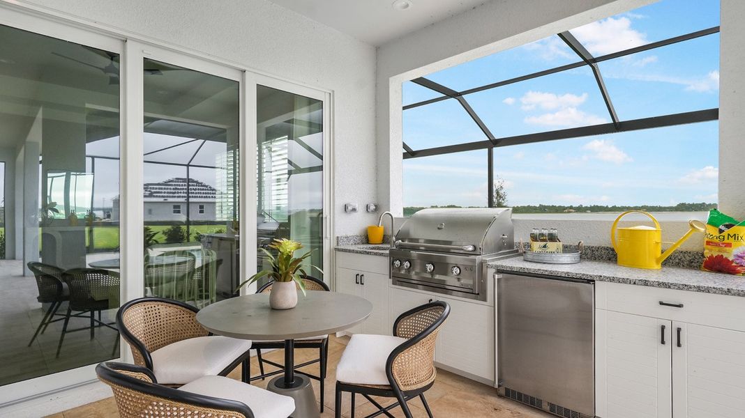 Representative exterior details of a home built from the Captiva by Neal Communities in SkySail, Naples (Image 4).