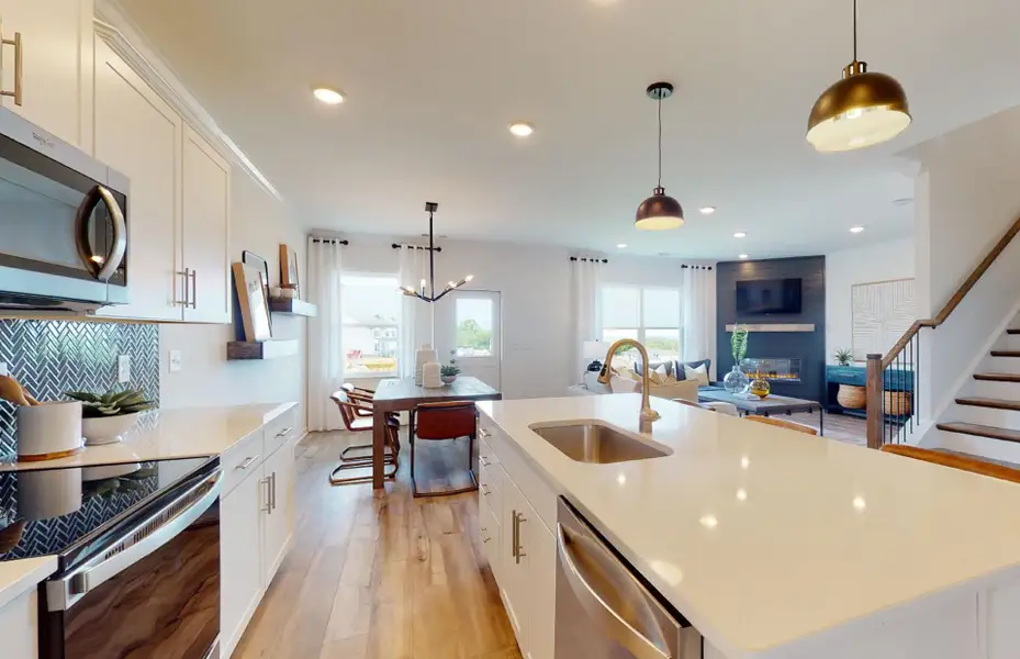 Furnished interior view inside a new home in Hamlet at Carothers Crossing, La Vergne (Image 5).
