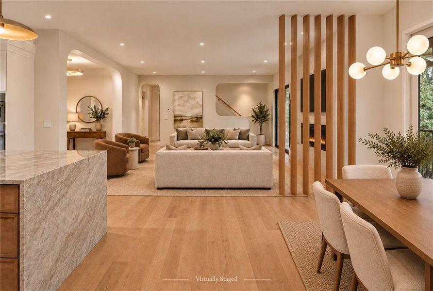 Furnished interior view inside a new home in , Dunwoody (Image 43).
