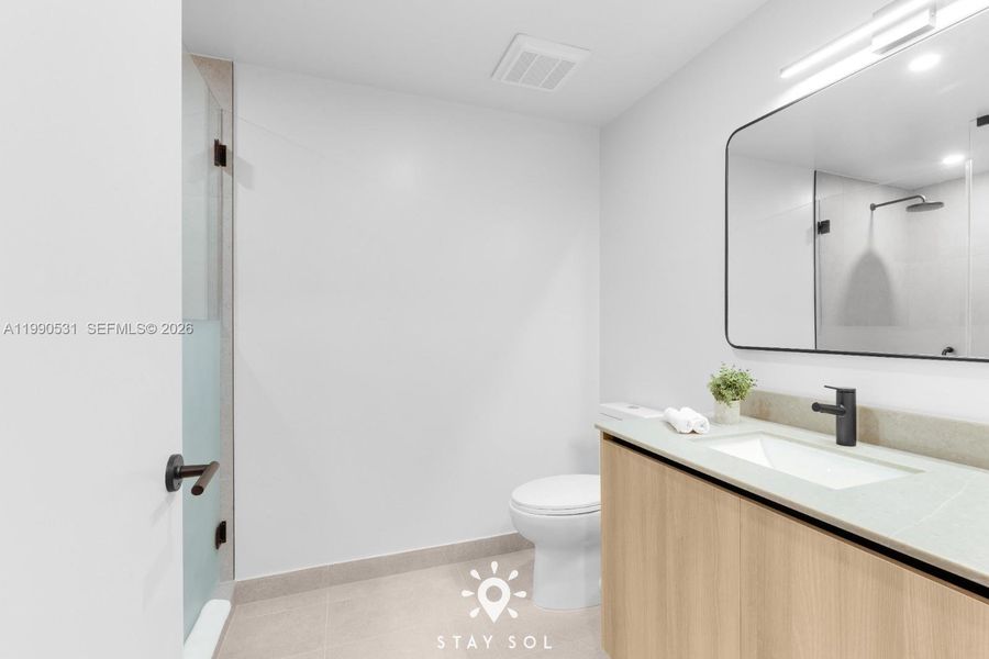 Furnished interior view inside a new home in , Miami (Image 16).