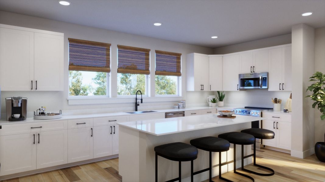 Representative furnished interior of a home built from the 2 by Trumark Homes in Berkeley Villas, Denver (Image 5).