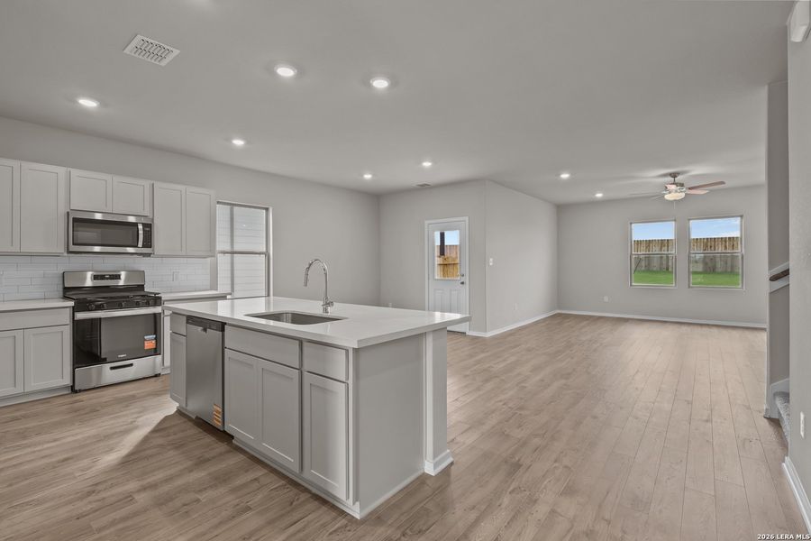 Furnished interior view inside a new home in Garden Grove, San Antonio (Image 10).
