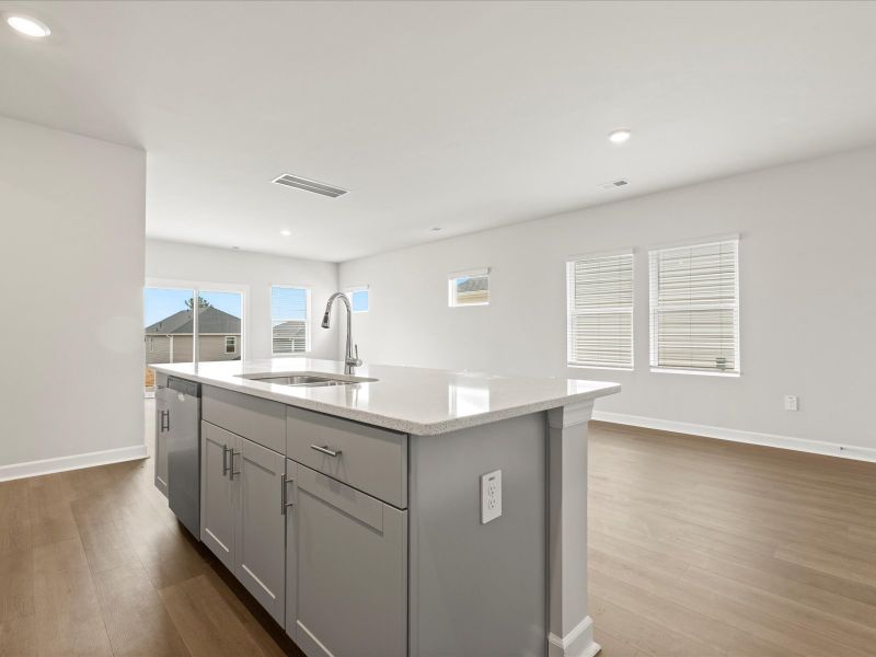 Furnished interior view inside a new home in Village at White Pine, Pendleton (Image 4).
