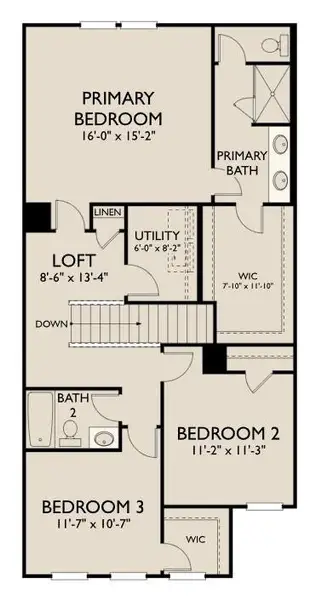 2D floor plan layout of this home in Langston Reserve, Cartersville, GA (Image 3). 2D floor plan layout of this home in Langston Reserve, Cartersville, GA (Image 3).