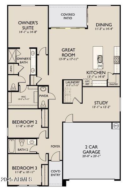 Larkspur Floorplan (R) Center Slider