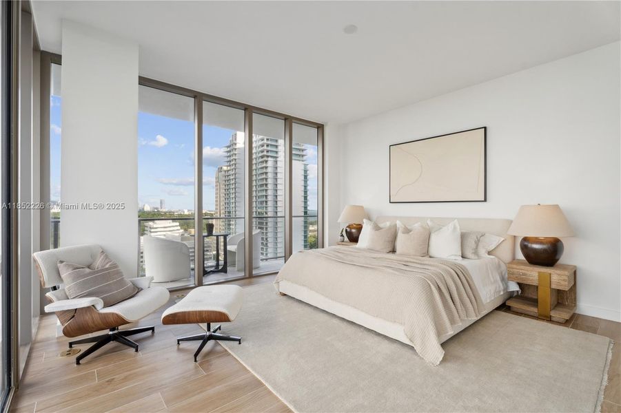 Furnished interior view inside a new home in , Miami (Image 3).