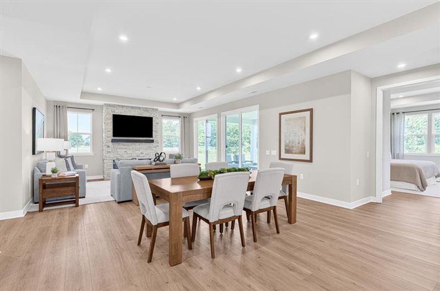 Representative furnished interior of a home built from the Riverbend by Ryan Homes in Seminole Palms Single-Family Homes, Palm Coast (Image 5).