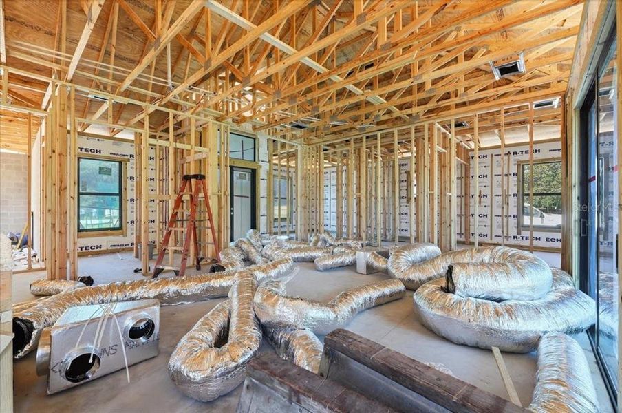 In-progress construction of a new home in , Avon Park, FL (Image 21).