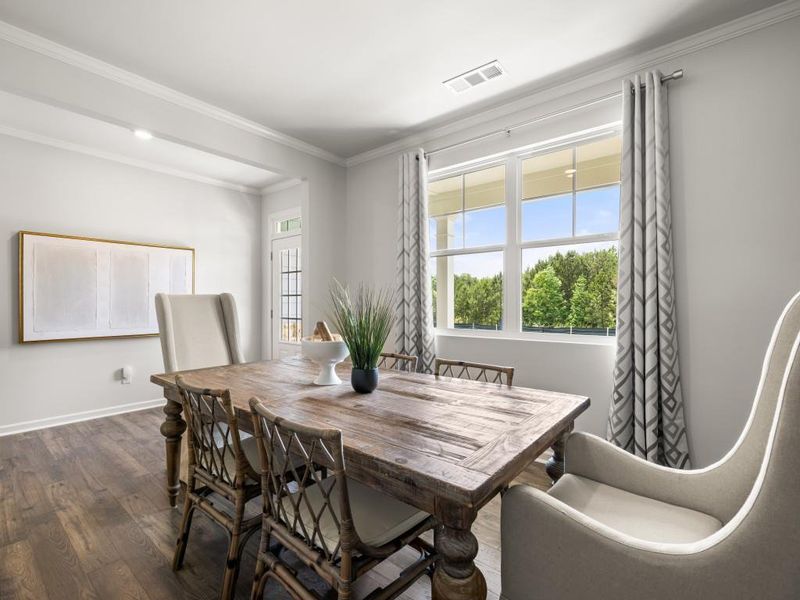 Furnished interior view inside a new home in Parkside at Carter Grove, Cartersville (Image 21). Furnished interior view inside a new home in Parkside at Carter Grove, Cartersville (Image 21).