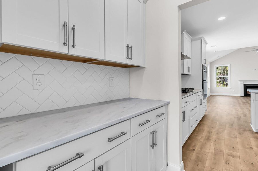 Furnished interior view inside a new home in Tidewater at Lakes of Cane Bay, Summerville (Image 9). Furnished interior view inside a new home in Tidewater at Lakes of Cane Bay, Summerville (Image 9).