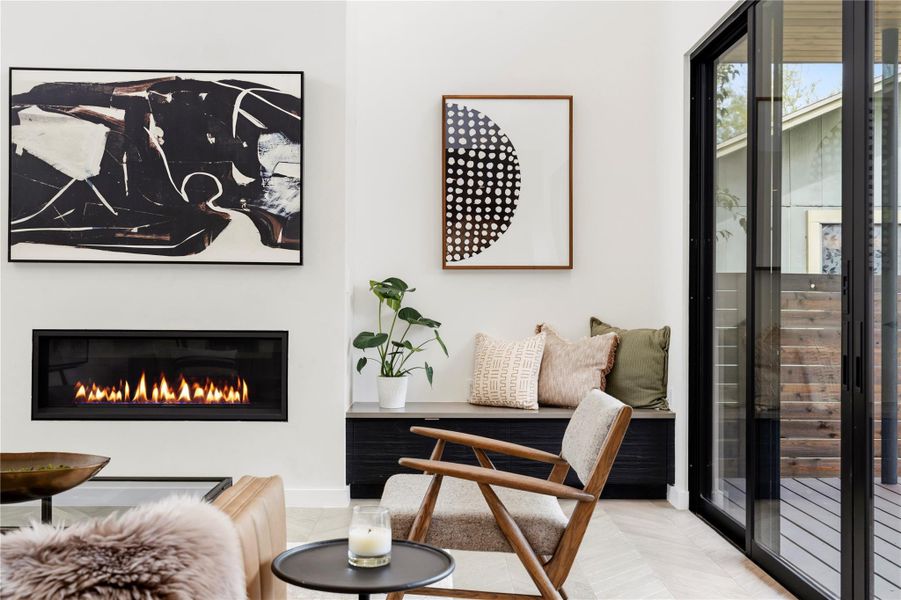 Attractive fireplace