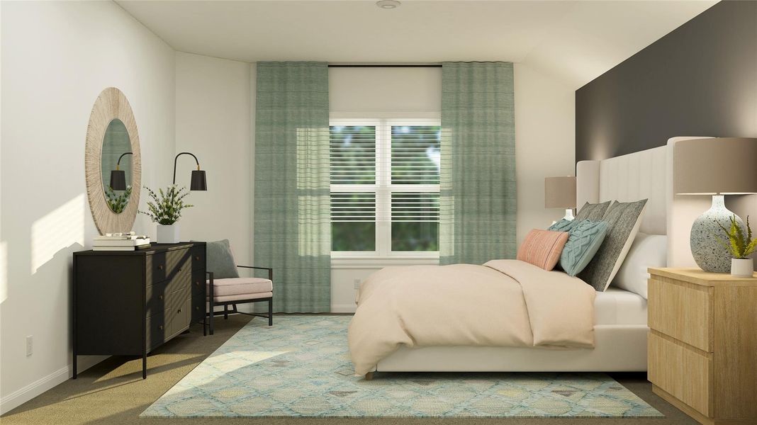 Furnished interior view inside a new home in Meadowlark Preserve: Claremont Collection, Pflugerville (Image 5). Furnished interior view inside a new home in Meadowlark Preserve: Claremont Collection, Pflugerville (Image 5).