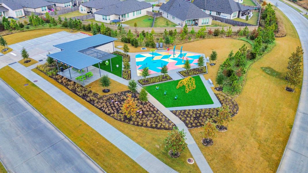 Enjoy the splash pad and playground just around the corner.