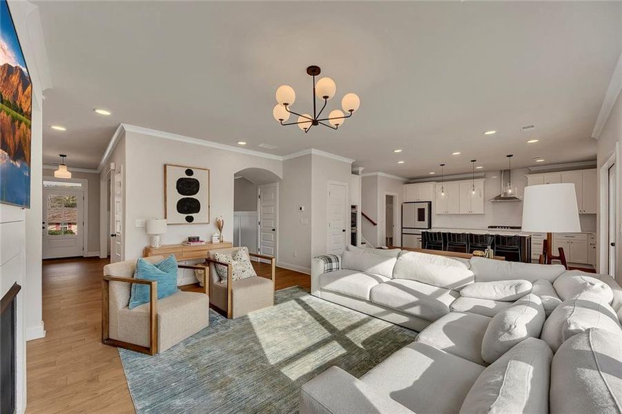 Furnished interior view inside a new home in , Marietta (Image 57).