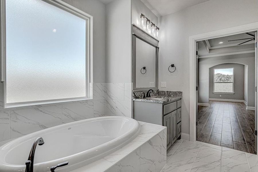 Furnished interior view inside a new home in , Godley (Image 6).