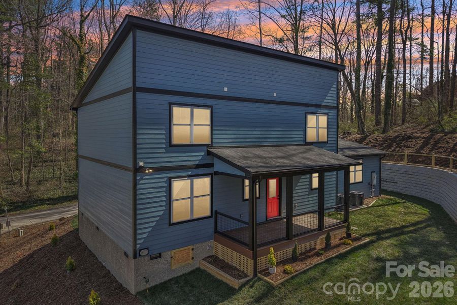 Exterior details and patio area of a home in , Hendersonville (Image 4).