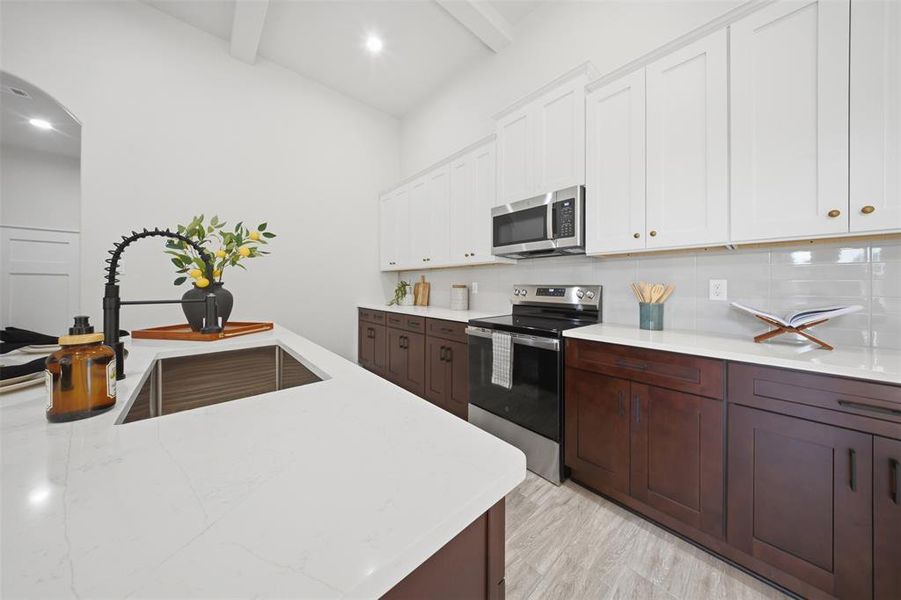 Furnished interior view inside a new home in , Granbury (Image 12). Furnished interior view inside a new home in , Granbury (Image 12).