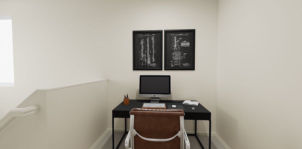 Representative furnished interior of a home built from the 1 by Tri Pointe Homes in Sugar Mill Village, Longmont (Image 16).