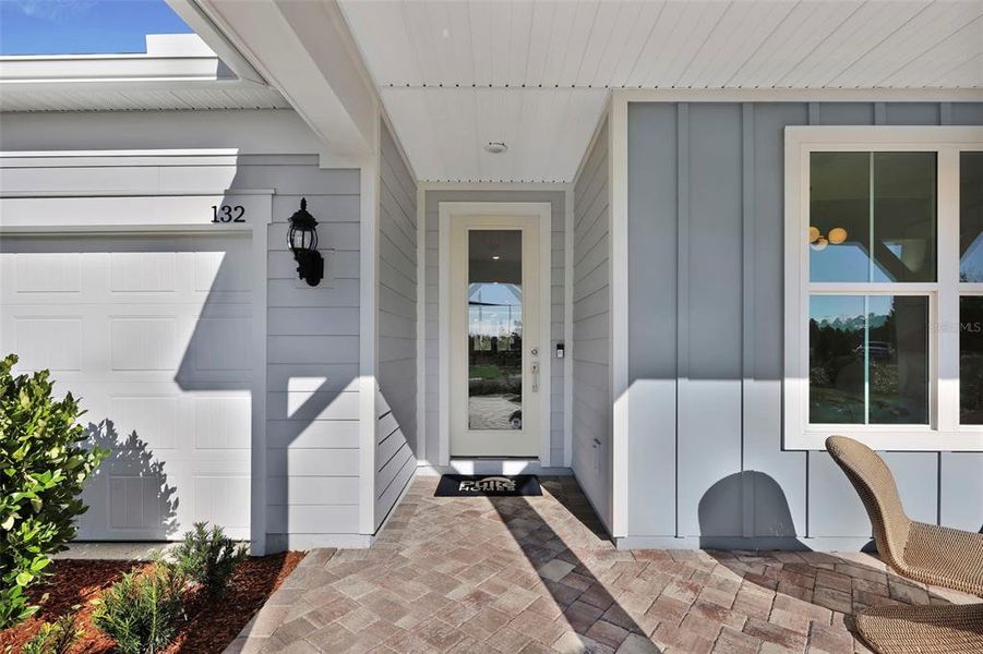 Exterior details and patio area of a home in Seminole Palms, Palm Coast (Image 3).