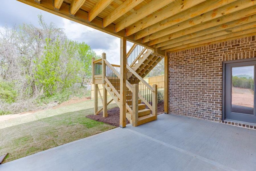 Exterior details and patio area of a home in , Buford (Image 4).
