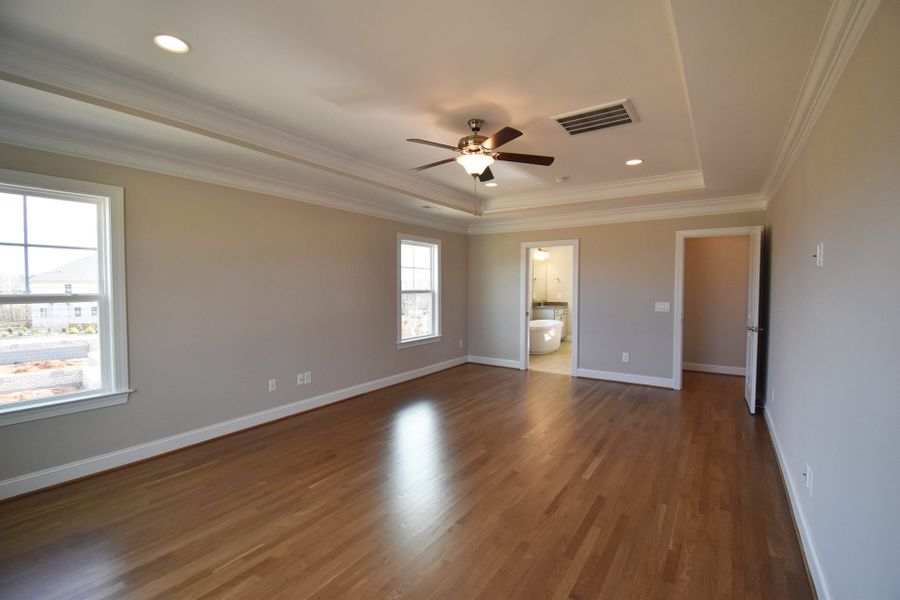 Representative unfurnished interior of a home built from the Lancaster by Keystone Homes NC in Preserve at Carriage Cove, Oak Ridge (Image 30).