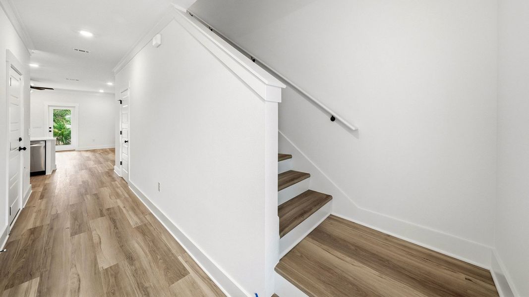 Representative unfurnished interior of a home built from the Palm Interior by D.R. Horton in Palm Street Townhomes, Destin (Image 15).