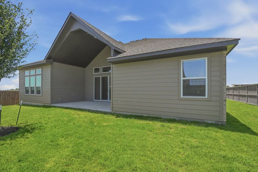 Representative exterior details of a home built from the Kingston by Chesmar Homes in Prominence 60's, San Antonio (Image 33).