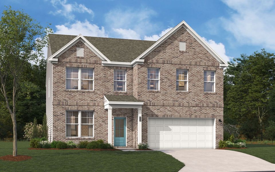 Representative exterior photo of a completed home built from the The Kershaw by Stanley Martin Homes in Riverside Ridge, Lawrenceville, GA (Image 56).