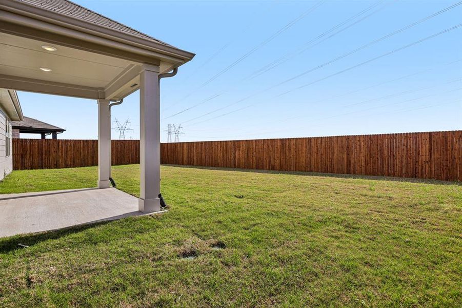 Exterior details and patio area of a home in Trails of Lavon - Signature Series, Lavon (Image 28). Exterior details and patio area of a home in Trails of Lavon - Signature Series, Lavon (Image 28).