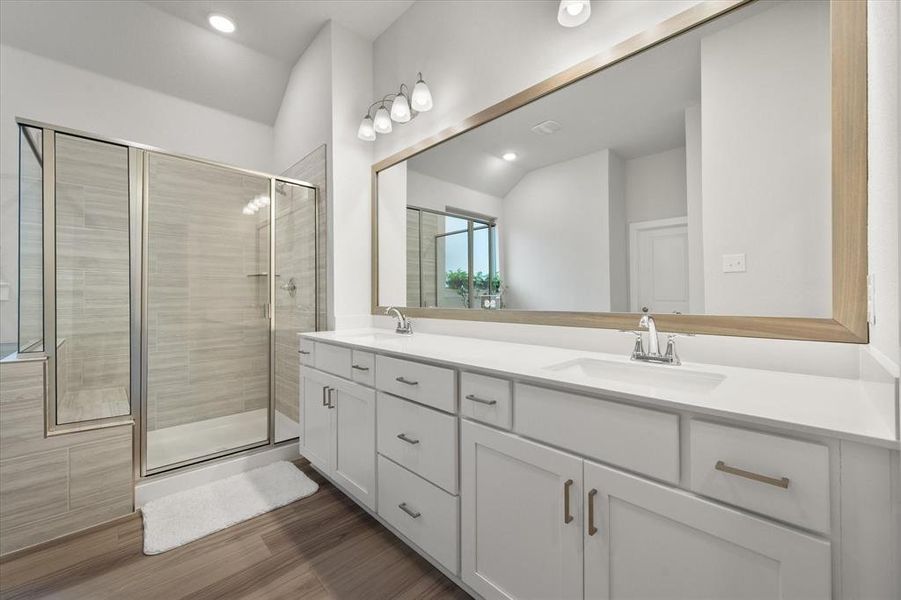 Furnished interior view inside a new home in Inspiration Collection at Bridgewater, Midlothian (Image 16).