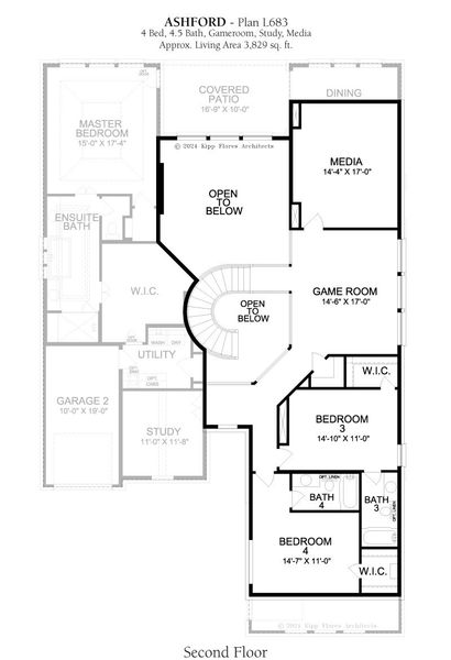 2D floor plan layout for the Ashford by Landon Homes in Lexington Frisco, Frisco, TX (Image 5). 2D floor plan layout for the Ashford by Landon Homes in Lexington Frisco, Frisco, TX (Image 5).