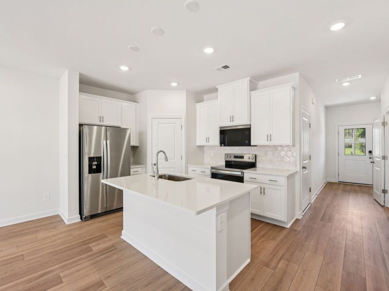 Furnished interior view inside a new home in Rocky River Towns, Charlotte (Image 6).