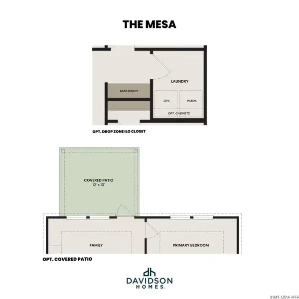 2D floor plan layout of this home in Morgan Meadows, San Antonio, TX (Image 3).